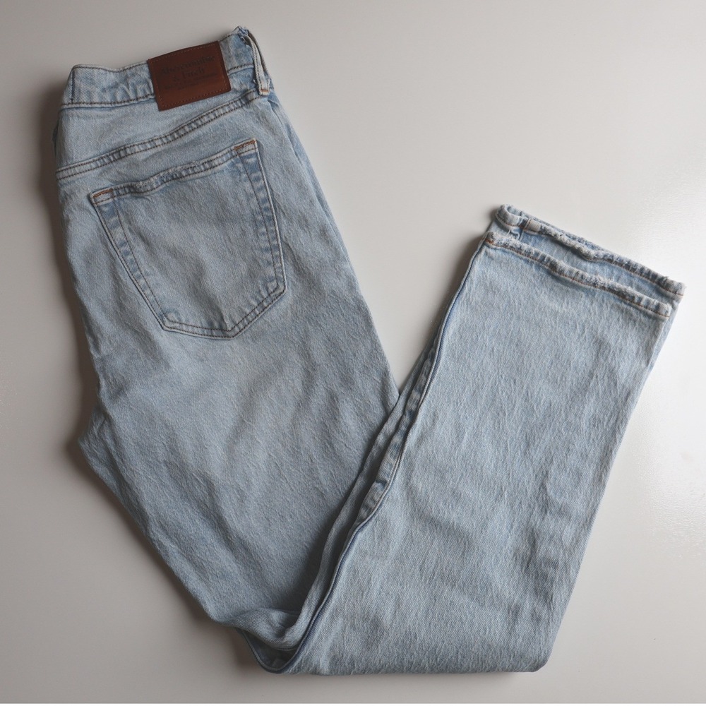 Abercrombie & Fitch Vintage Stretch Straight Jeans Men's 33 x 29 Distressed